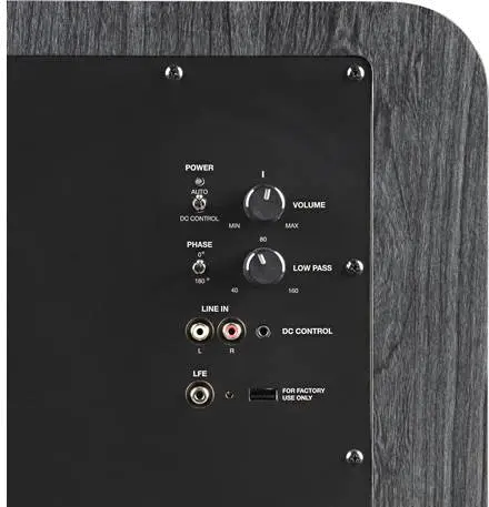 HTS12 BLACK SUBWOOFER Polk Audio 12  Powered Subwoofer - Black Washed Walnut-6
