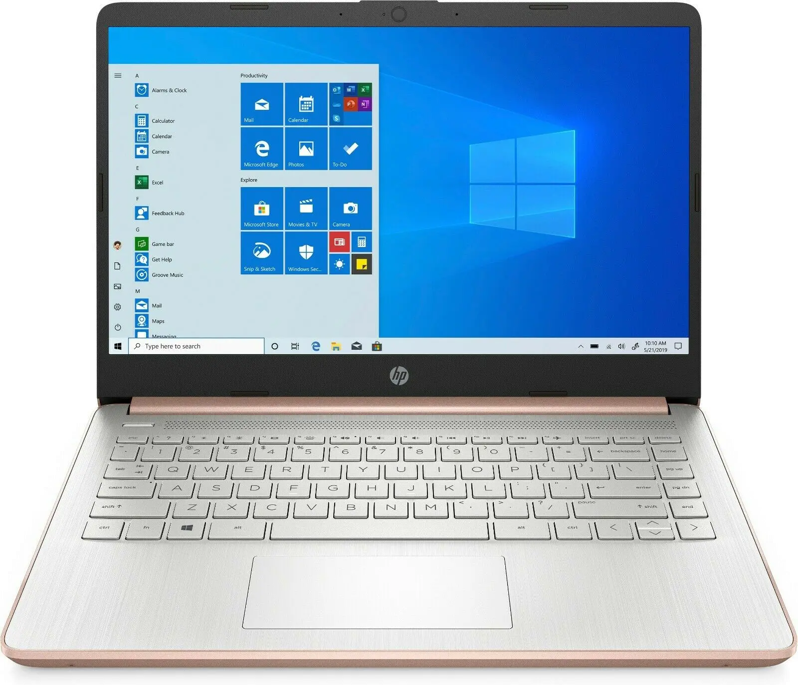 HP 14-DQ0030NR HP 14-dq0030nr Pale Rose Gold 14  Laptop-1