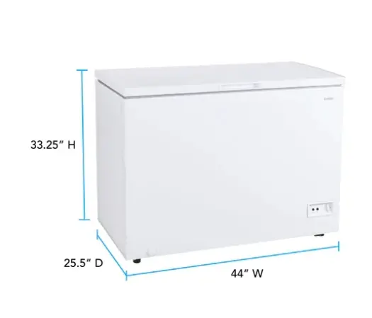 CF10F0W Avanti 10.0 Cu. Ft. Garage Ready Convertible Chest Freezer with Adjustable Temperature Control – White-3