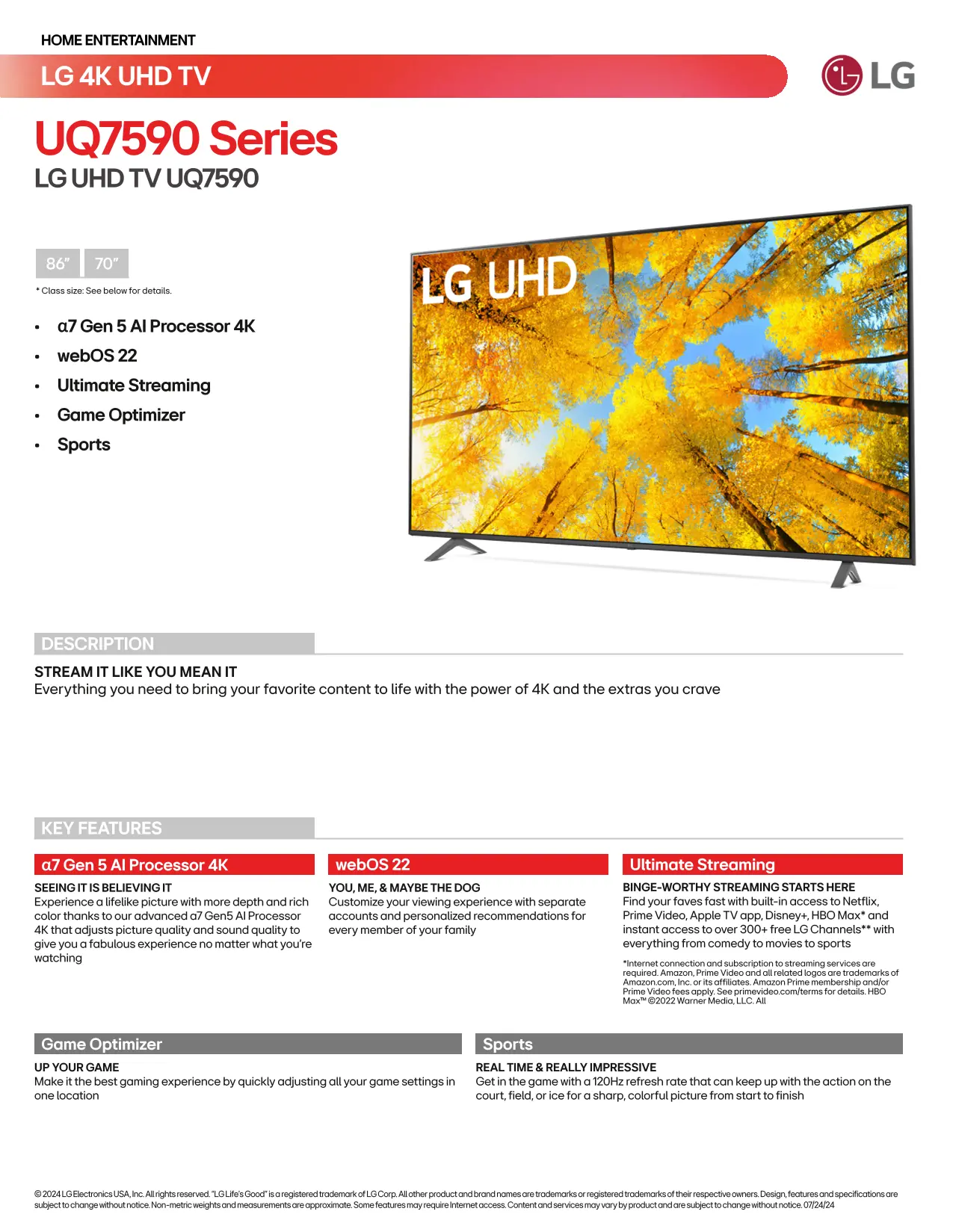 86UQ7590PUD.AUSZ LG 86  UQ75 Series LED 4K UHD Smart webOS TV-19
