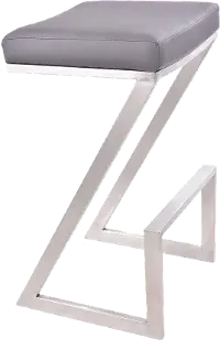 LCAT26BAGR Atlantis Gray Counter Height Stool