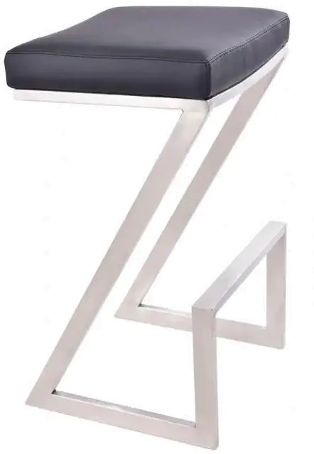 LCAT26BABLK Atlantis Black Backless Counter Height Stool-1