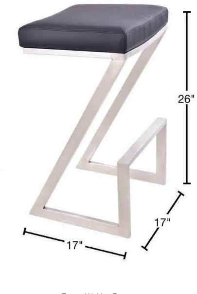 LCAT26BABLK Atlantis Black Backless Counter Height Stool-3