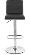 LCAUBAWABL Aubrey Black Adjustable Bar Stool