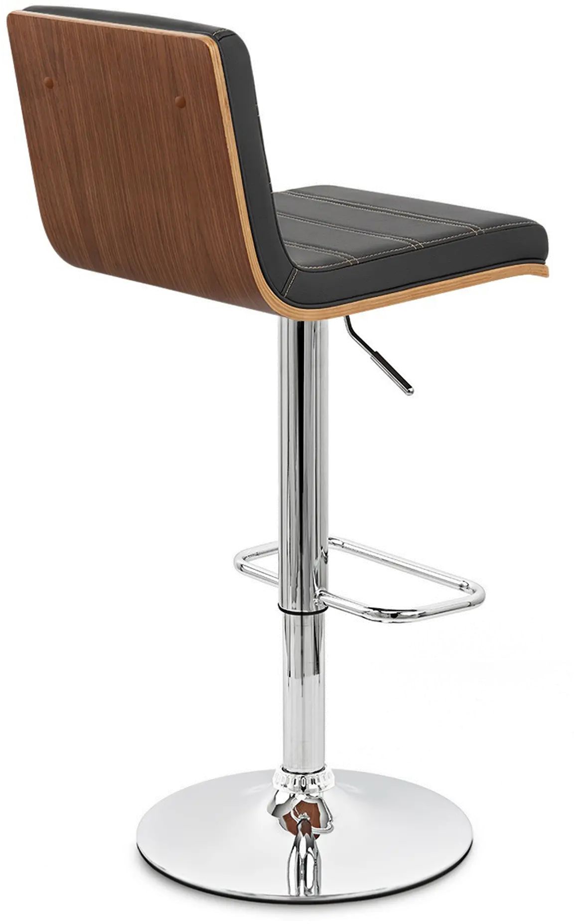 LCAUBAWABL Aubrey Black Adjustable Bar Stool-2