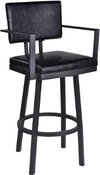 LCBBARBABLVB26 Balboa Black Swivel Counter Height Stool