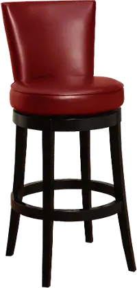 LC4044BARE26 Revere Red Swivel Counter Height Stool