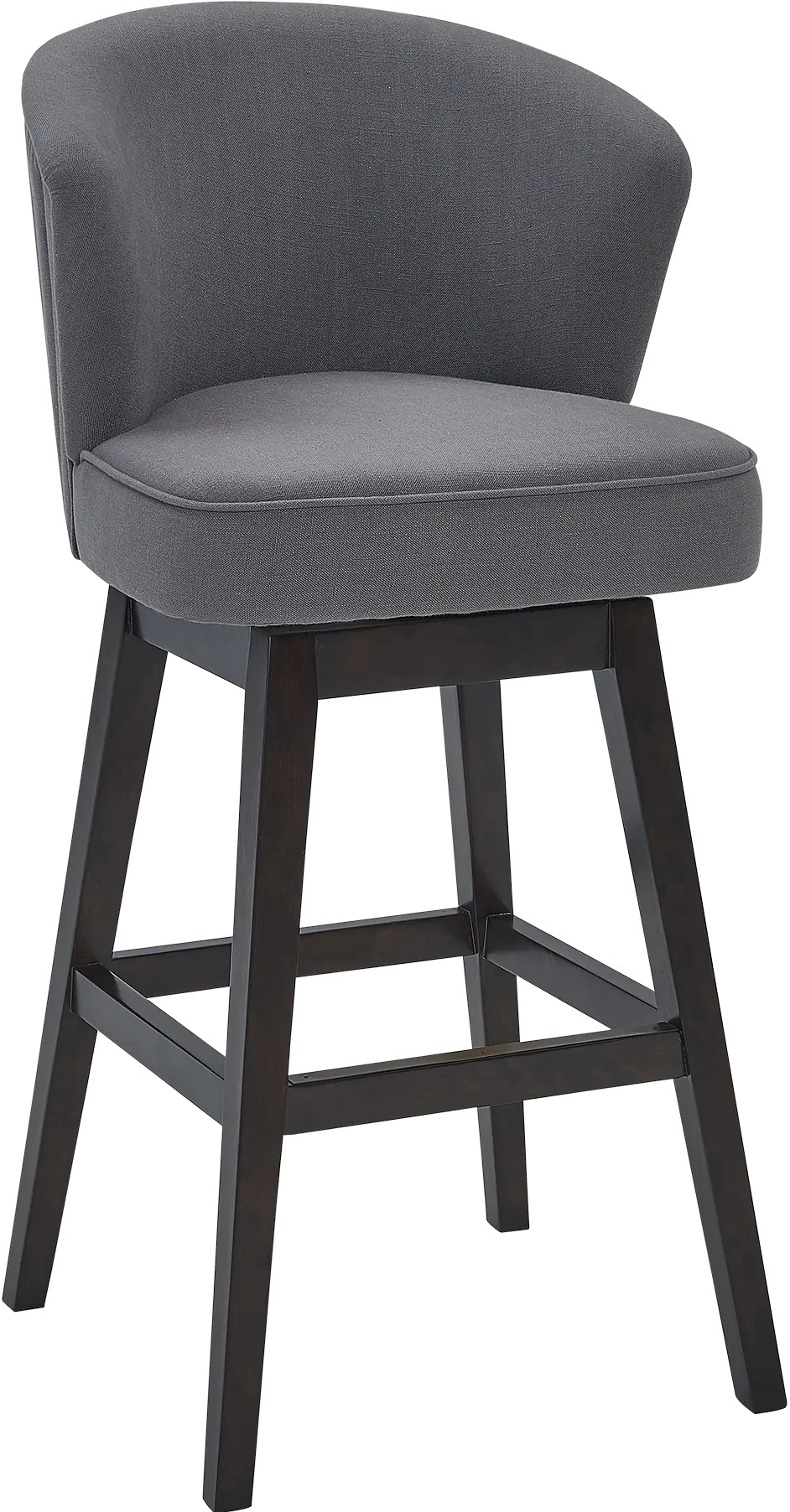 LCBDBAESGR26 Brandy Gray Swivel Counter Height Stool-1