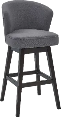 LCBDBAESGR26 Brandy Gray Swivel Counter Height Stool