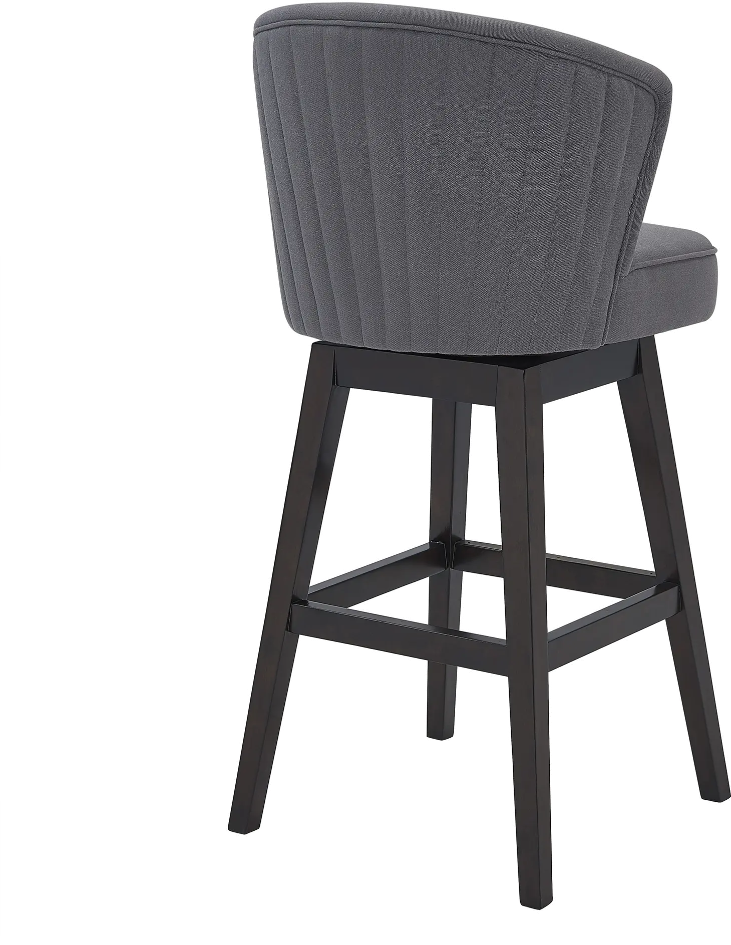 LCBDBAESGR26 Brandy Gray Swivel Counter Height Stool-3