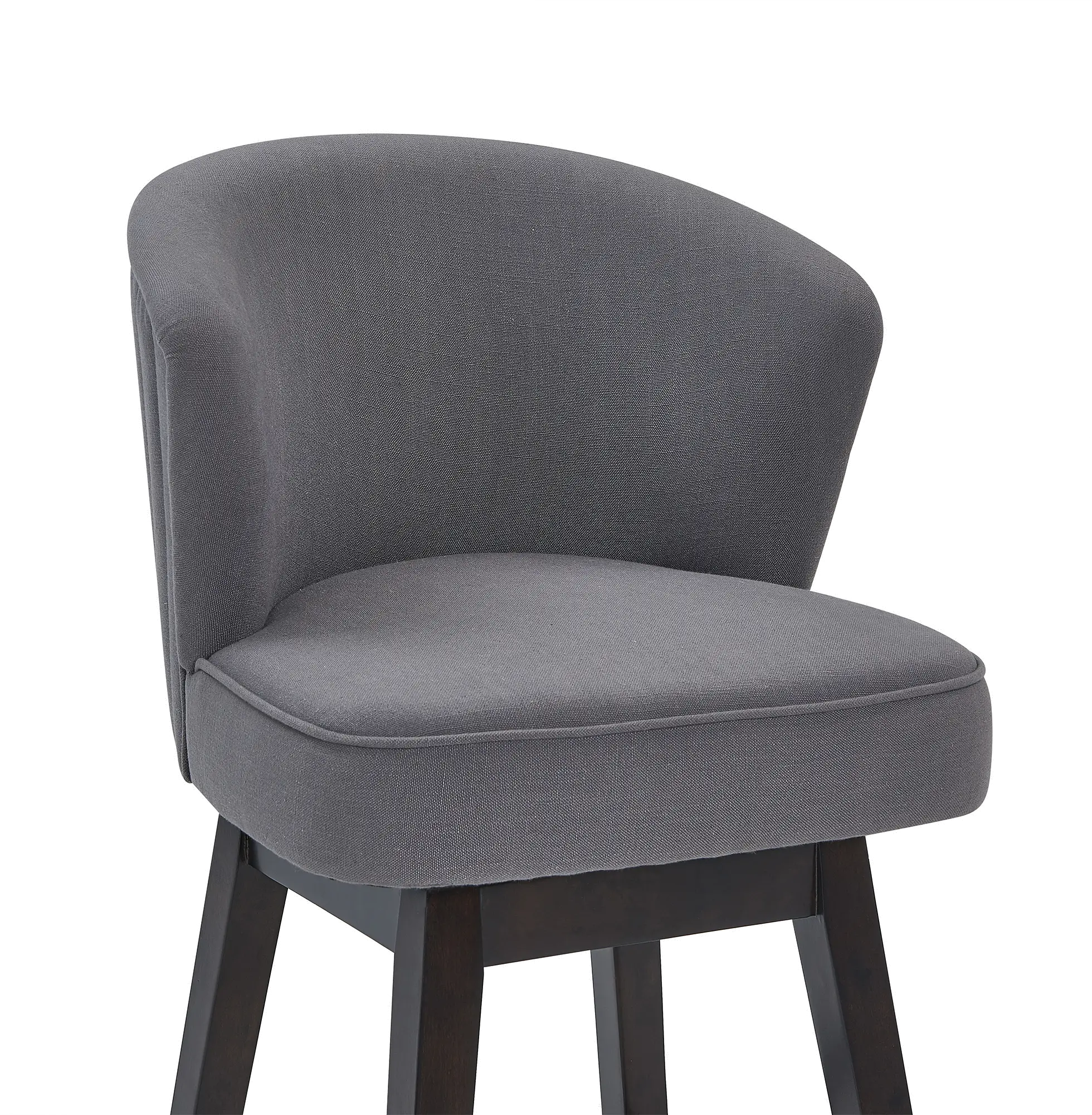 LCBDBAESGR26 Brandy Gray Swivel Counter Height Stool-4