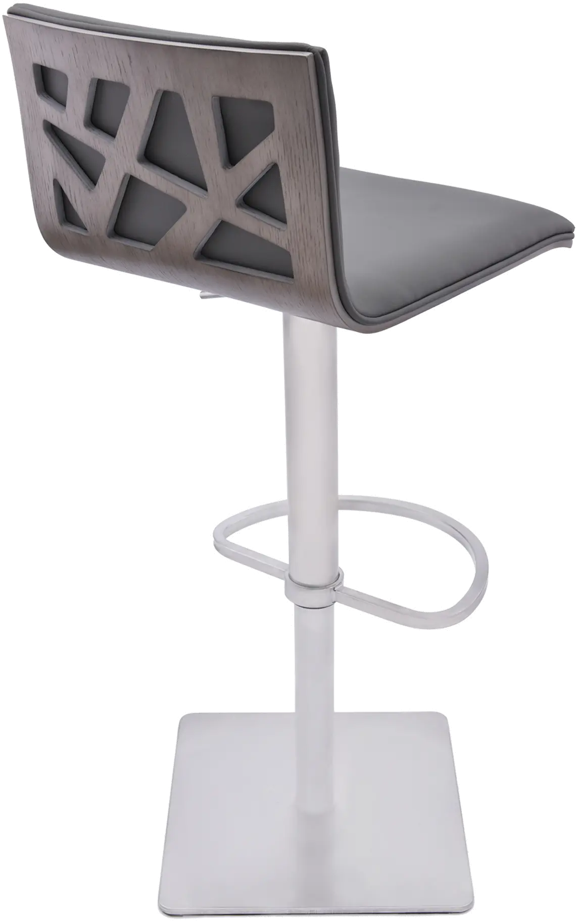 LCCRBAGRBS Crystal Swivel Dark Gray Adjustable Bar Stool-1