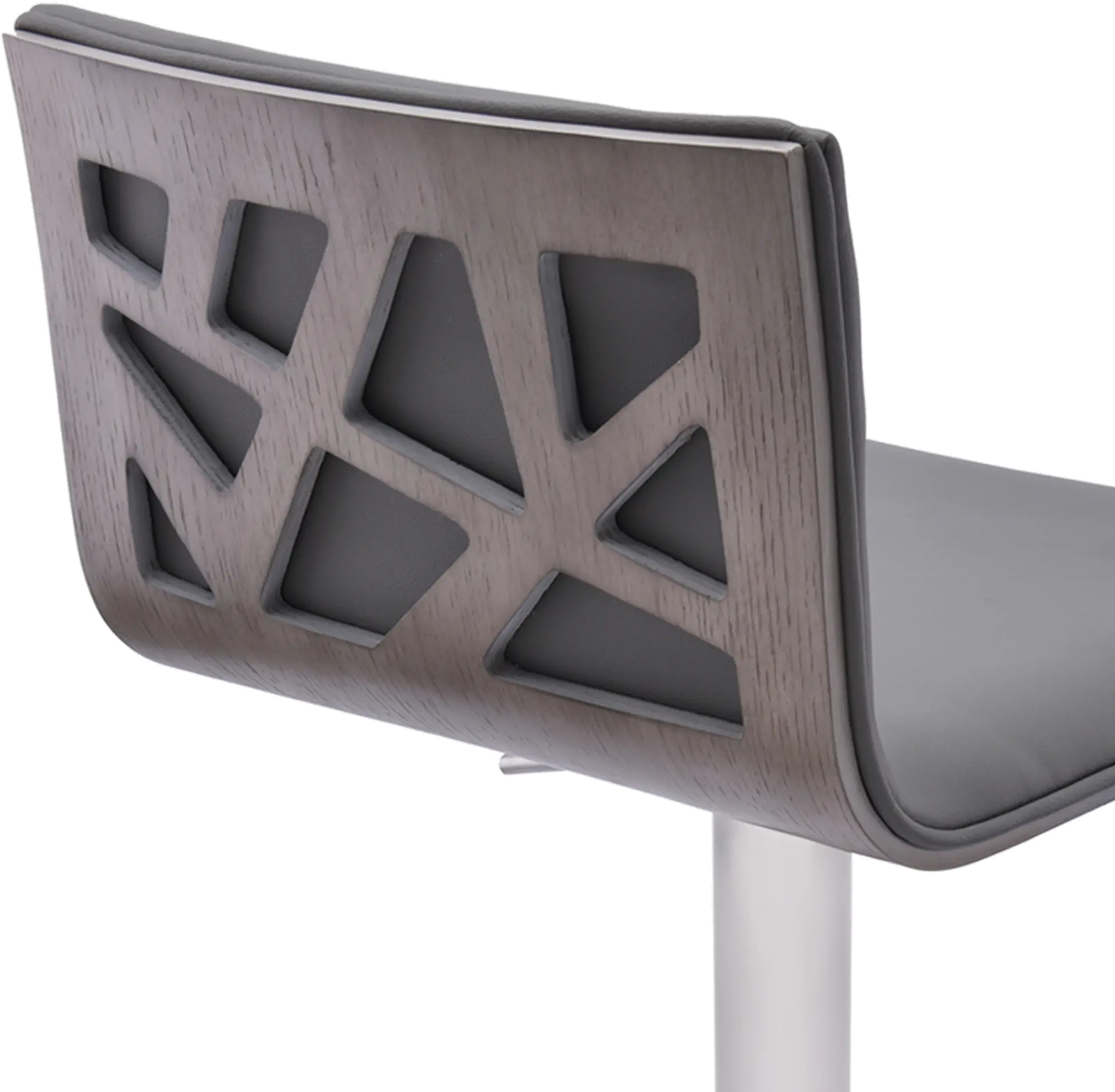 LCCRBAGRBS Crystal Swivel Dark Gray Adjustable Bar Stool-4