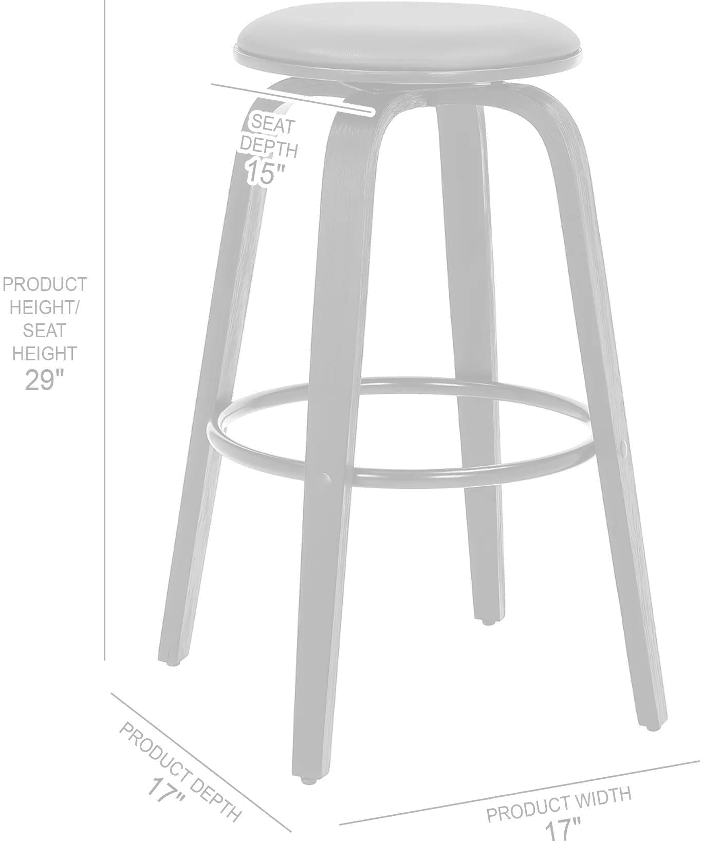LCHBBAGRBL30 Harbor Dark Gray Swivel Bar Stool-3