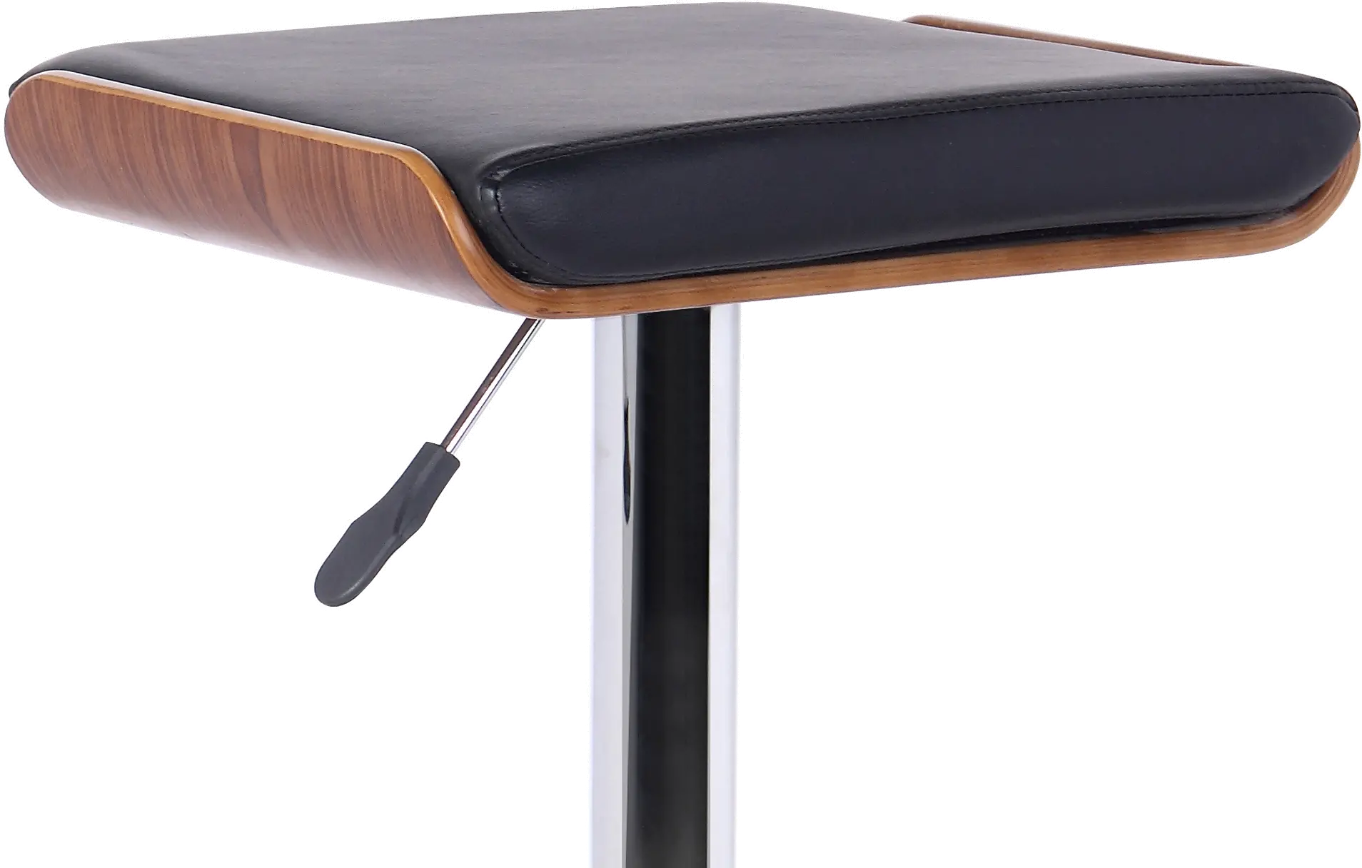 LCJABABLKWA Java Black and Walnut Adjustable Height Bar Stool-2