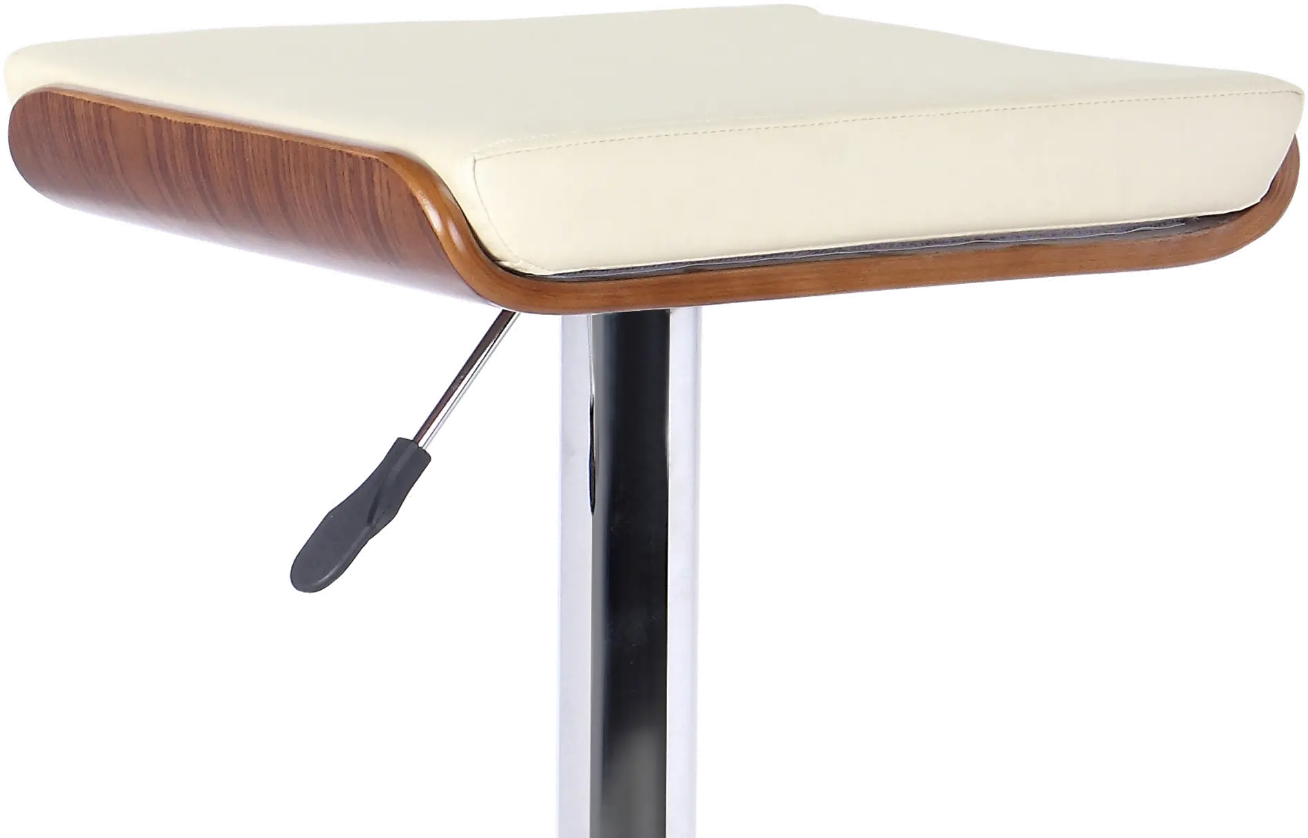 LCJABACRWA Java Cream and Walnut Adjustable Height Bar Stool-2