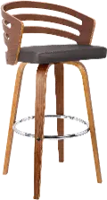 LCJYBABRWA30 Jayden Brown Swivel Bar Stool