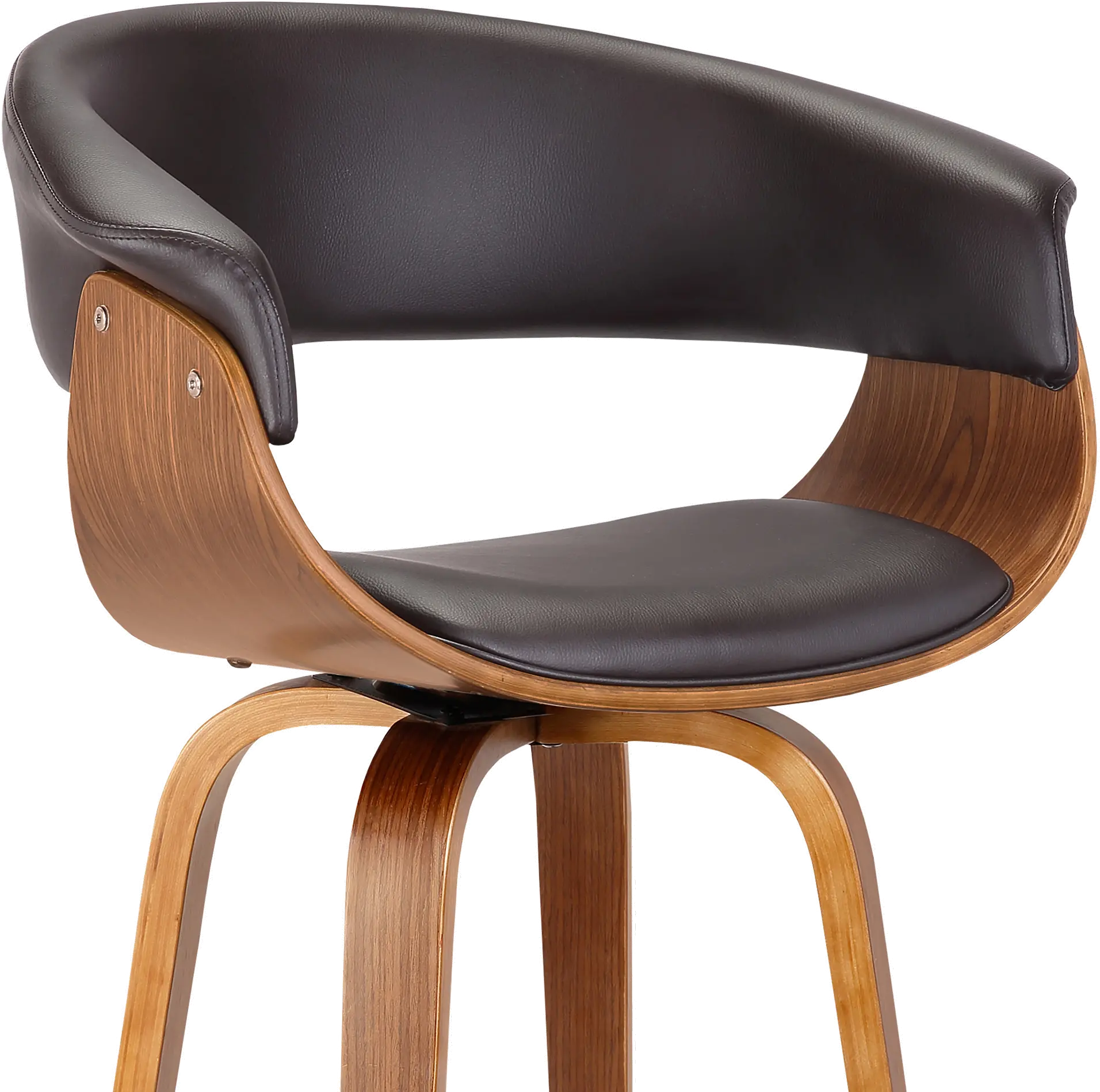 LCJSBAWABR30 Julyssa Brown and Walnut Swivel Bar Stool-3