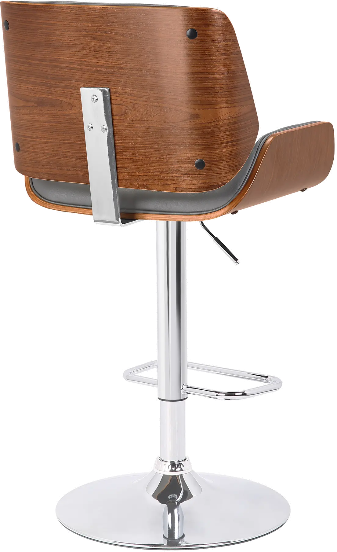 LCLOSWBAGRWA London Gray Swivel Adjustable Bar Stool-2