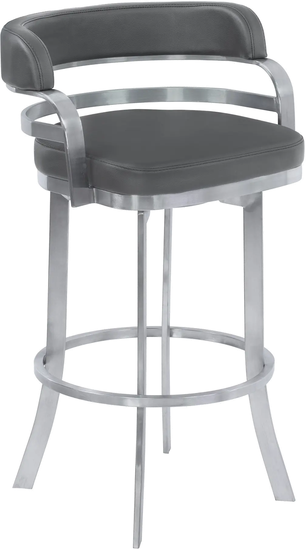 LCPRBAGRBS26 Prinz Gray Swivel Counter Height Stool-1
