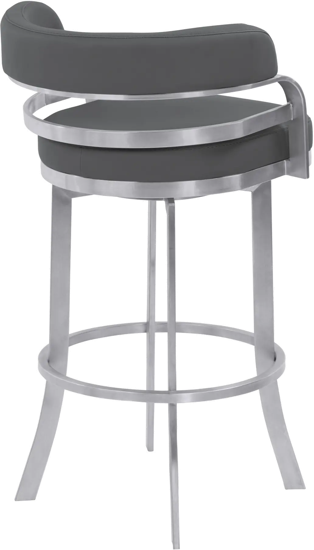 LCPRBAGRBS26 Prinz Gray Swivel Counter Height Stool-3