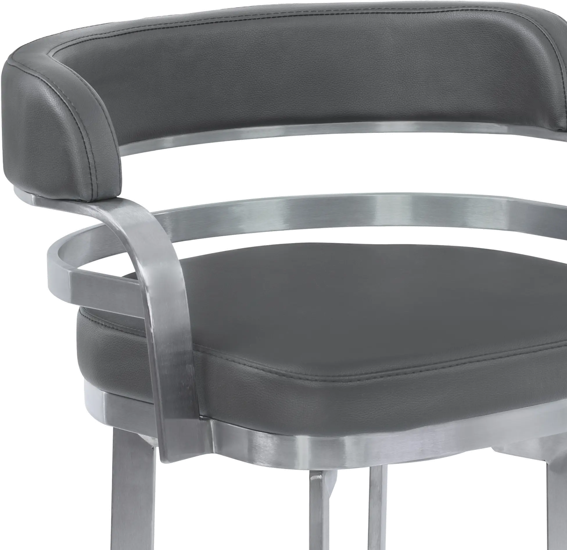 LCPRBAGRBS26 Prinz Gray Swivel Counter Height Stool-2