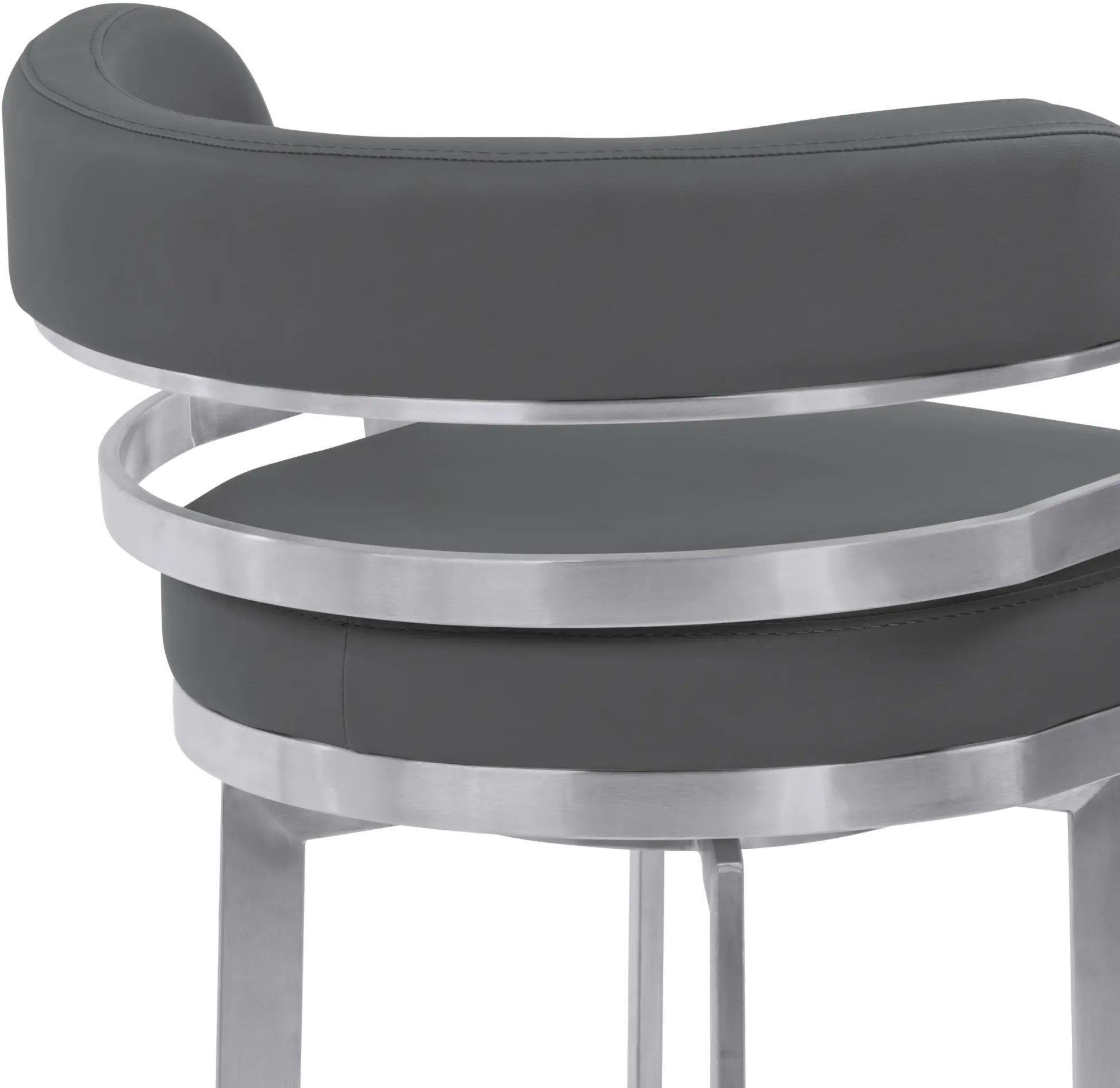 LCPRBAGRBS26 Prinz Gray Swivel Counter Height Stool-5