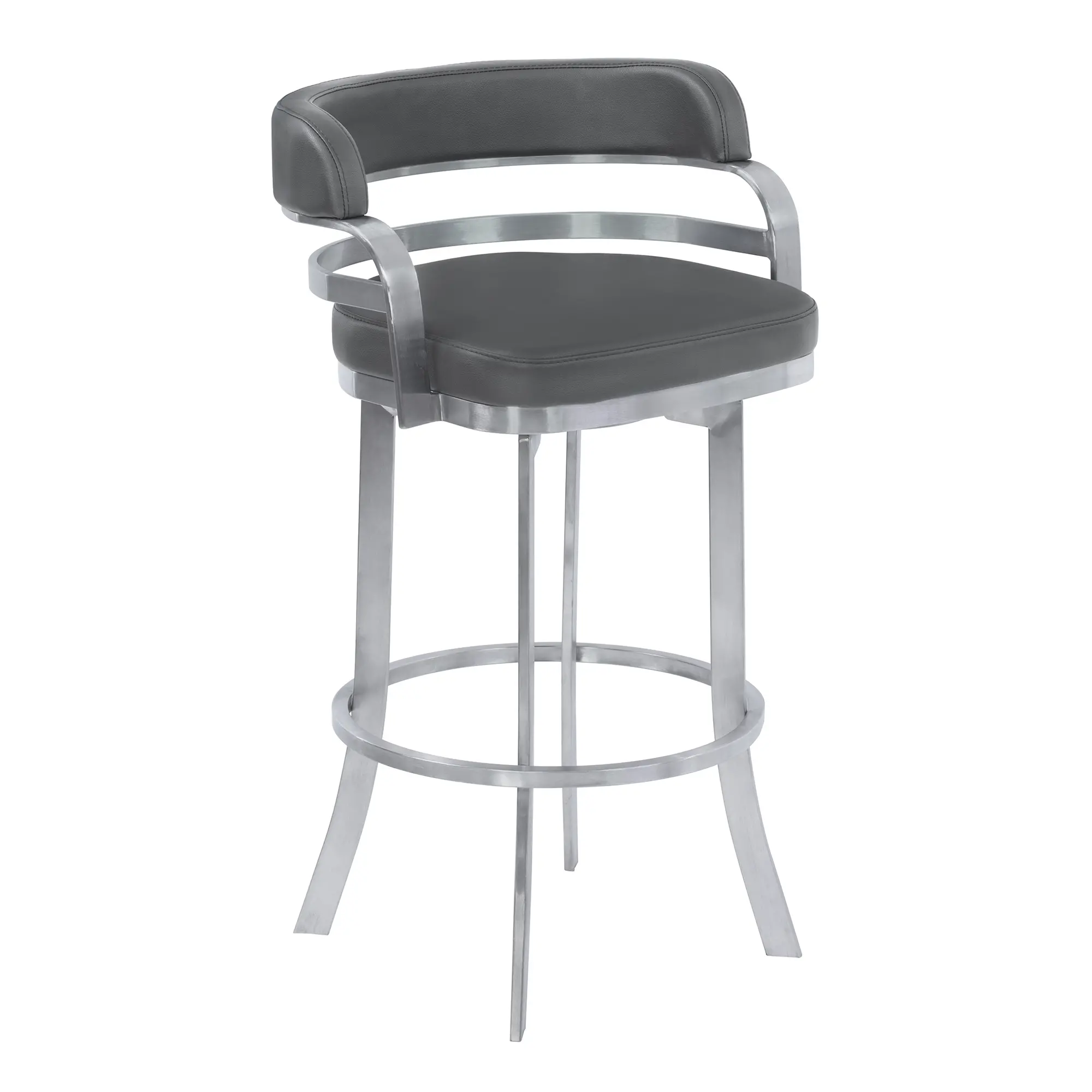LCPRBAGRBS30 Prinz Gray Swivel Bar Stool-1