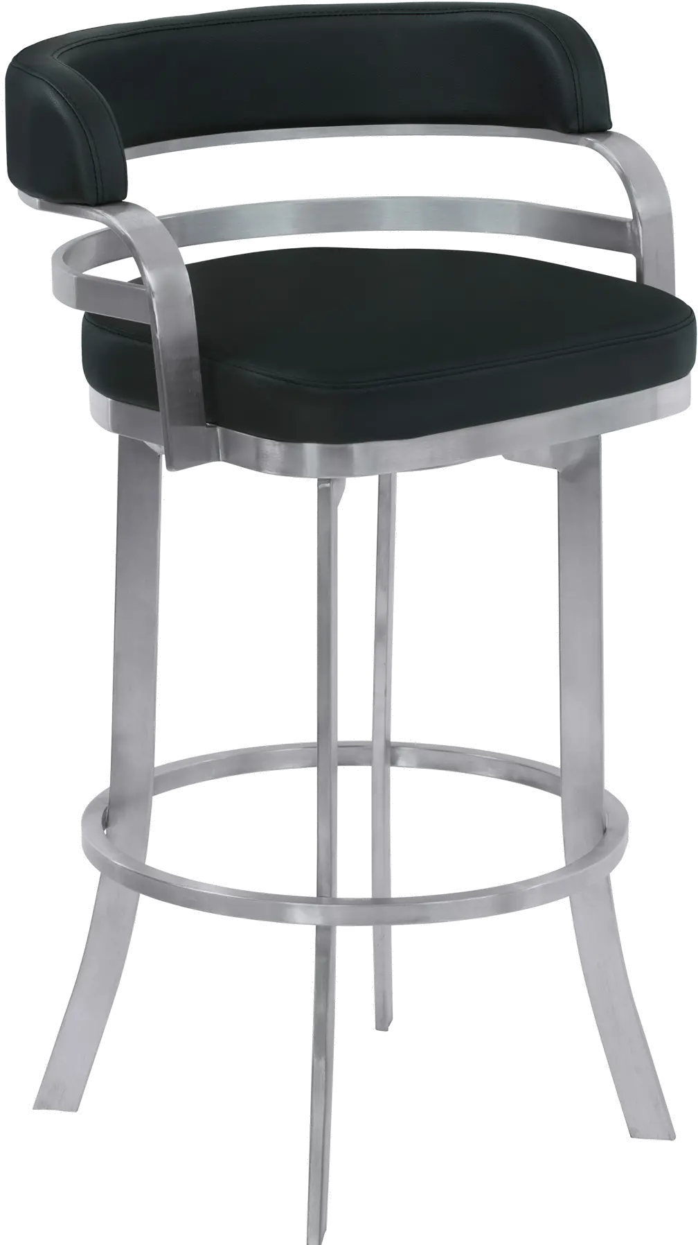 LCPRBABLBS26 Prinz Black Swivel Counter Height Stool-1