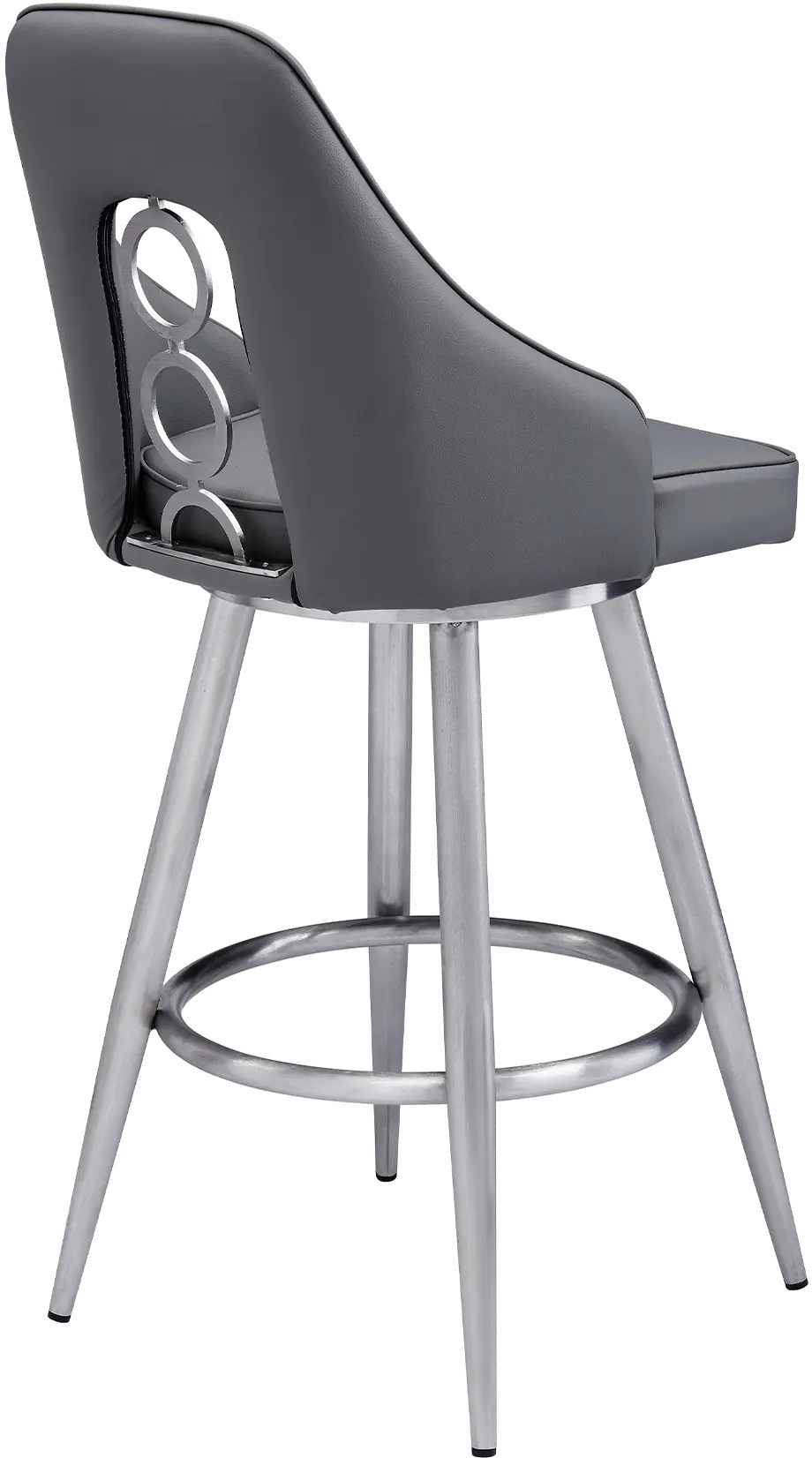 LCRUBABSGR26 Ruby Gray Swivel Counter Height Stool-3