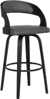 LCSHBAGRBL26 Shelly Gray and Black Counter Height Stool