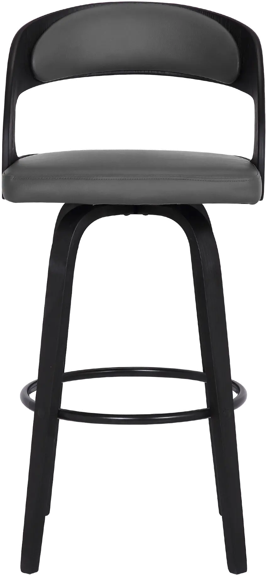 LCSHBAGRBL30 Shelly Gray and Black Swivel Bar Stool-3