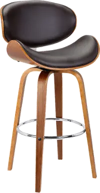 LCSLBABRWA26 Solvang Brown Swivel Counter Height Stool