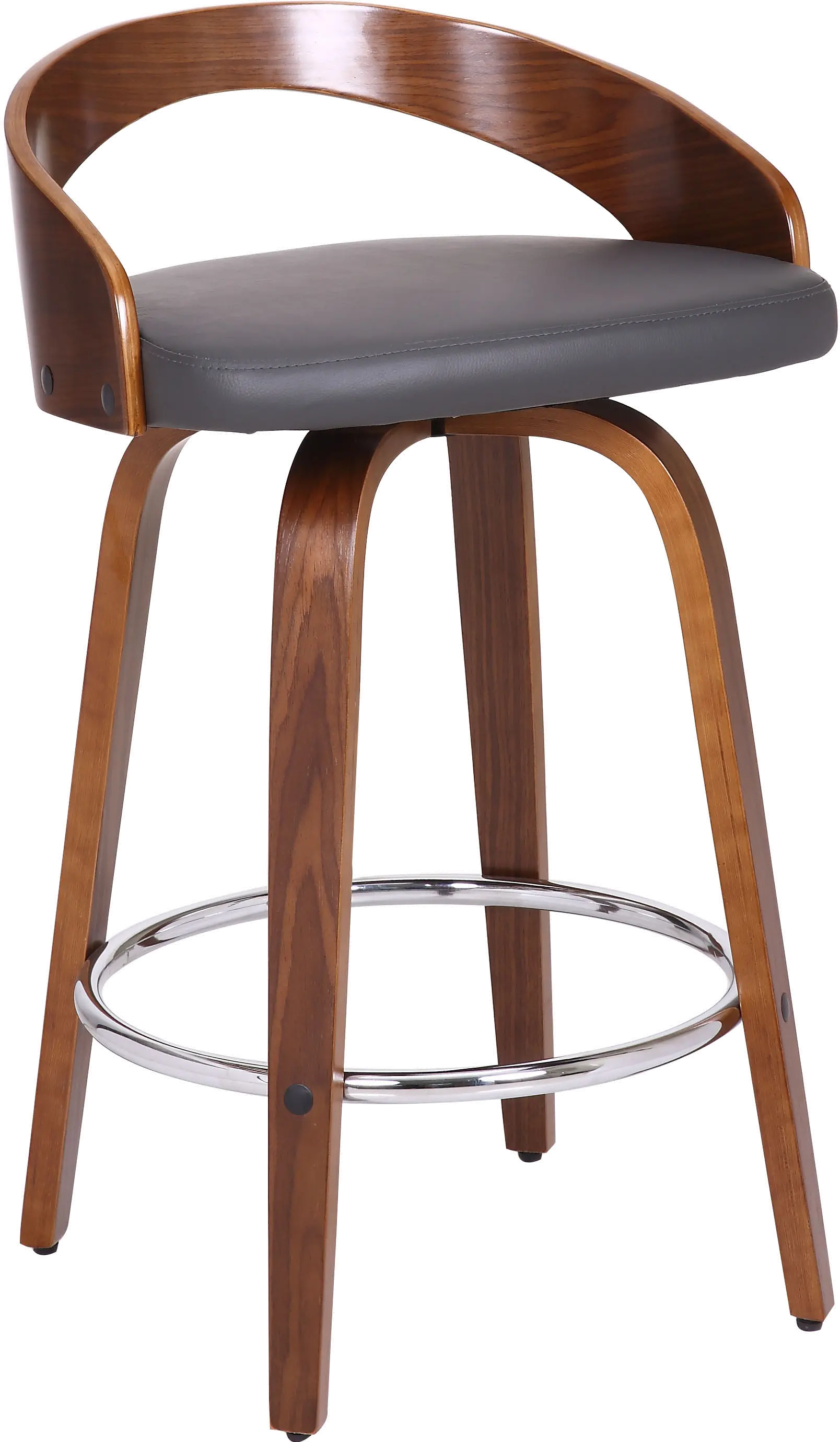 LCSOBAGRWA26 Sonia Gray Swivel Counter Height Stool-1