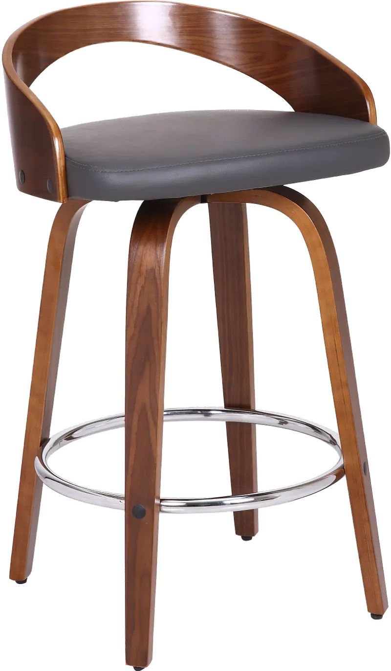 Sonia Gray Swivel Counter Height Stool