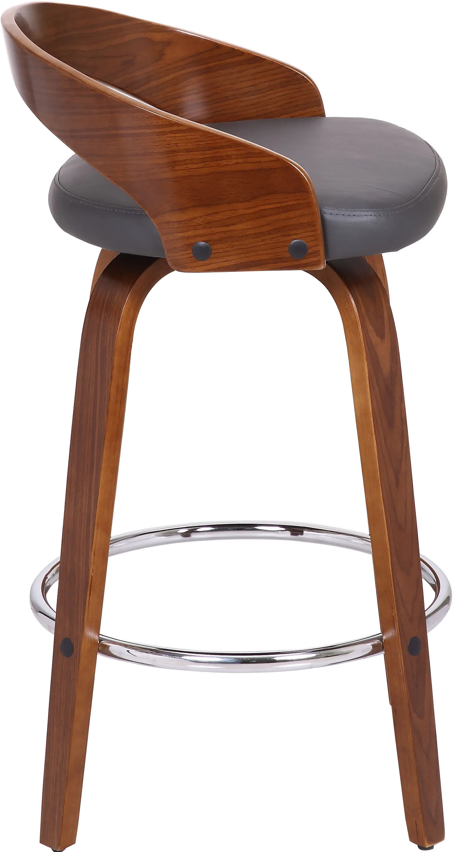 LCSOBAGRWA26 Sonia Gray Swivel Counter Height Stool-3