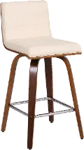 LCVIBACRWA26 Vienna Cream Swivel Counter Height Stool