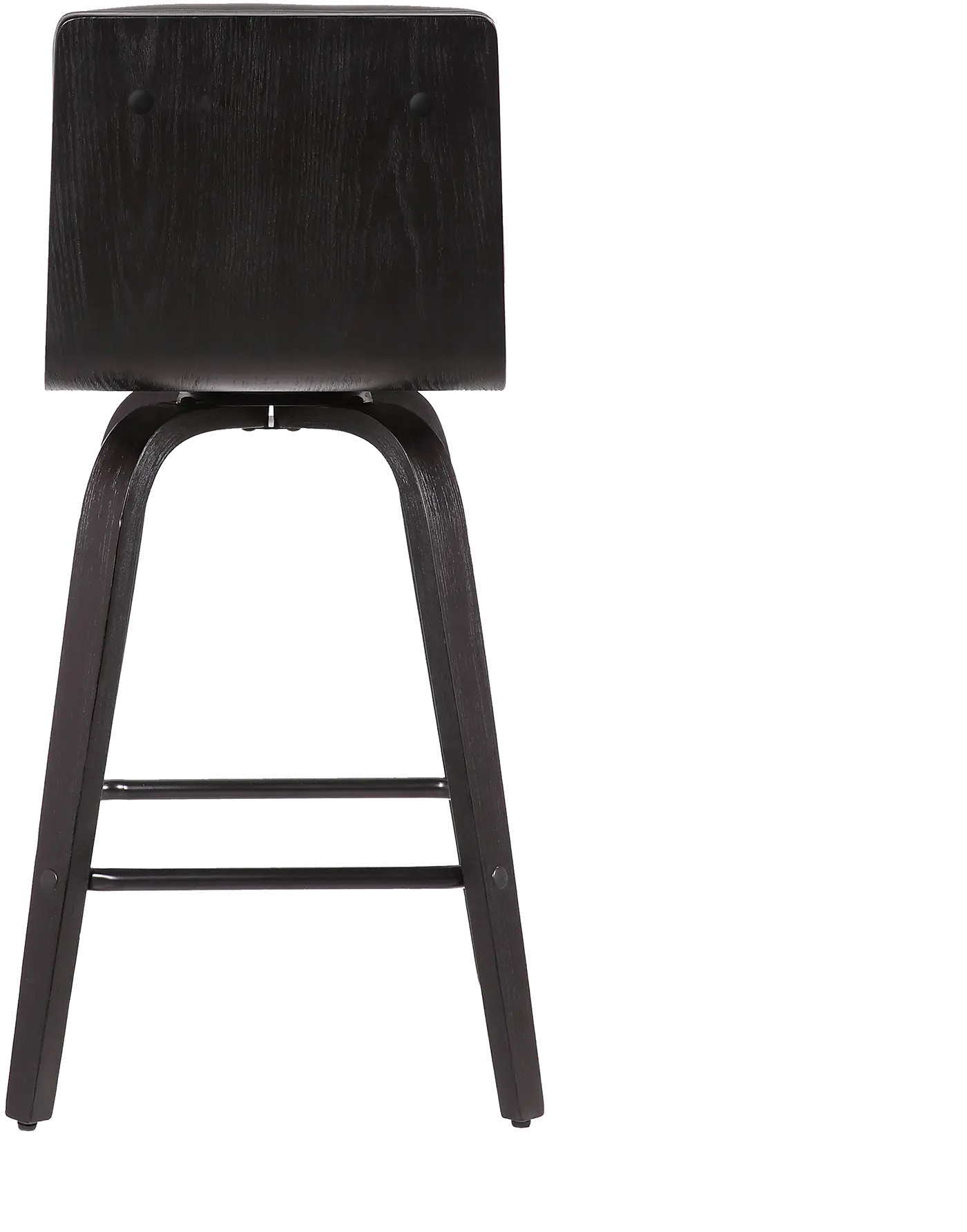 LCVIBAGRBL26 Vienna Gray and Black Swivel Counter Height Stool-3
