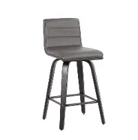 LCVIBAGRBL30 Vienna Gray Swivel Bar Stool