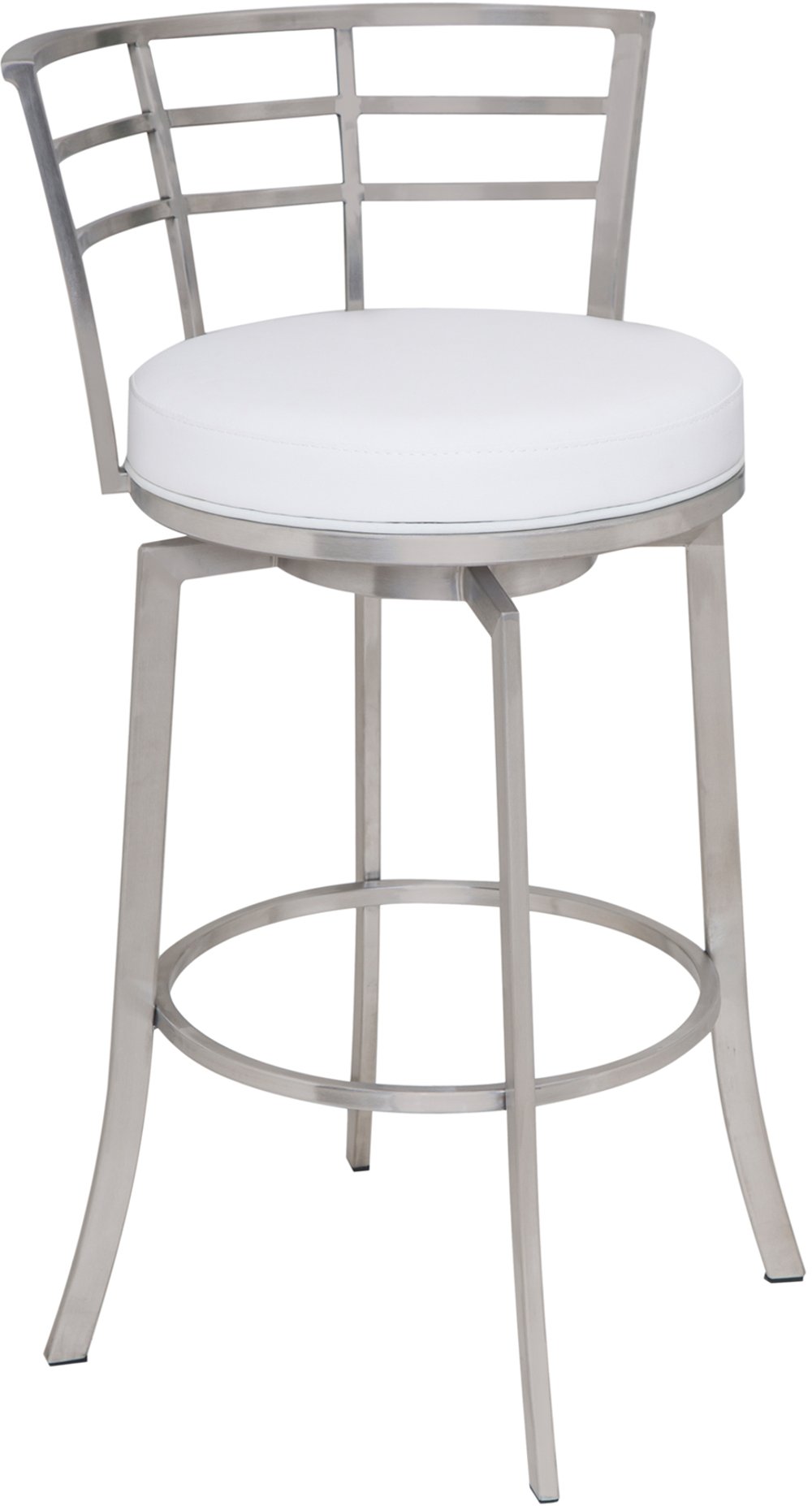 Viper White Swivel Counter Height Stool