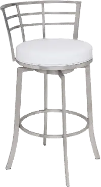 LCVI26BAWH Viper White Swivel Counter Height Stool