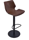 LCZUBAVCBL Zuma Dark Brown Adjustable Height Bar Stool