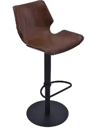 LCZUBAVCBL Zuma Dark Brown Adjustable Height Bar Stool