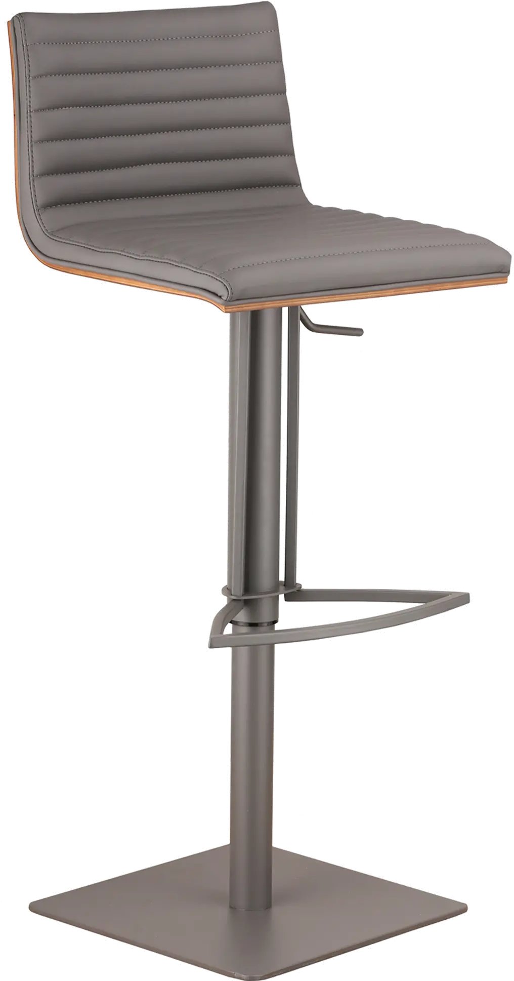 LCCASWBAGRBA Café Gray Adjustable Height Bar Stool-1