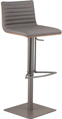 LCCASWBAGRBA Café Gray Adjustable Height Bar Stool