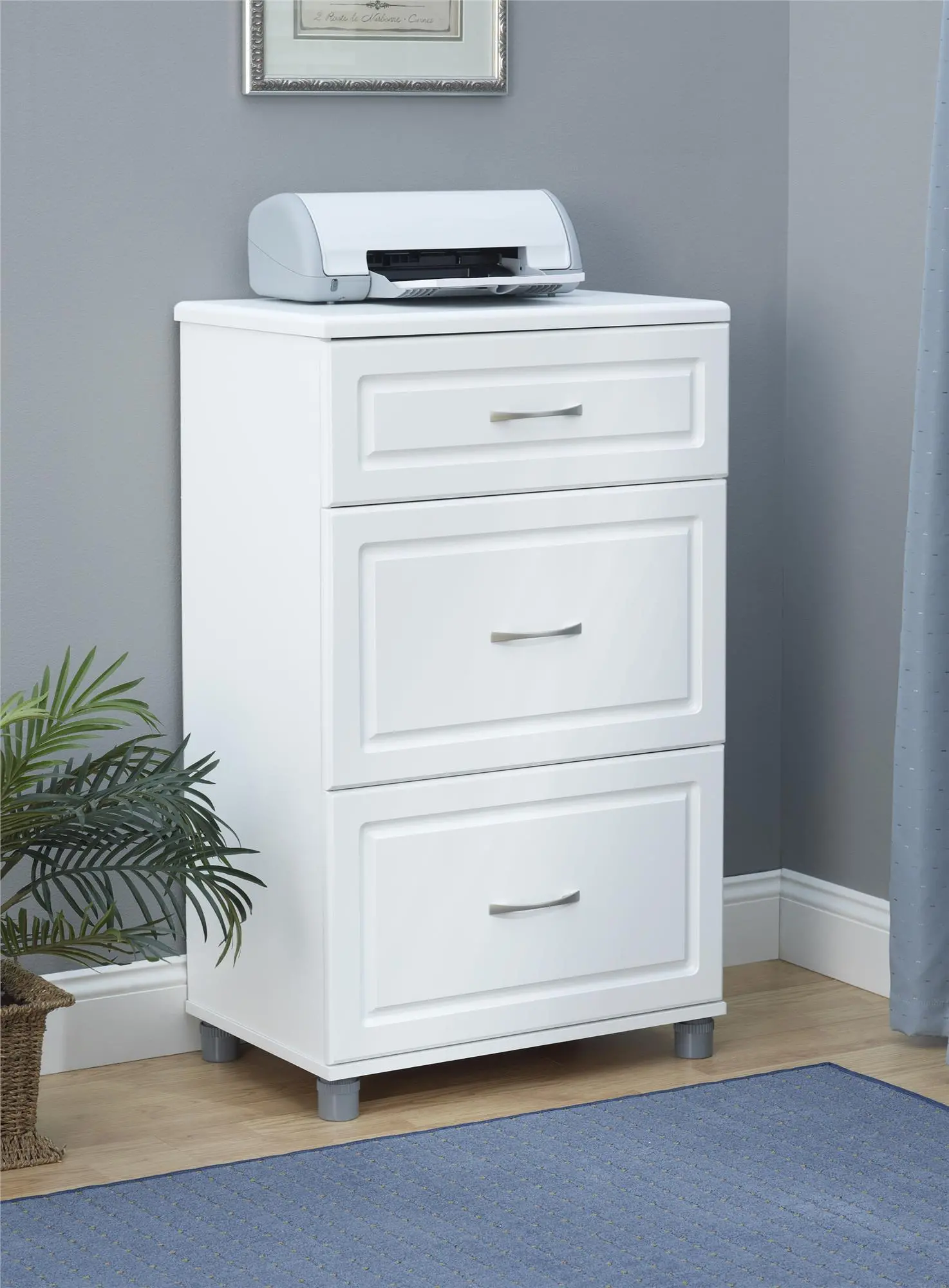 Kendall White 24  3 Drawer Base Cabinet-2