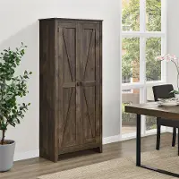 Farmington Brown 31.5  Wide Storage Cabinet