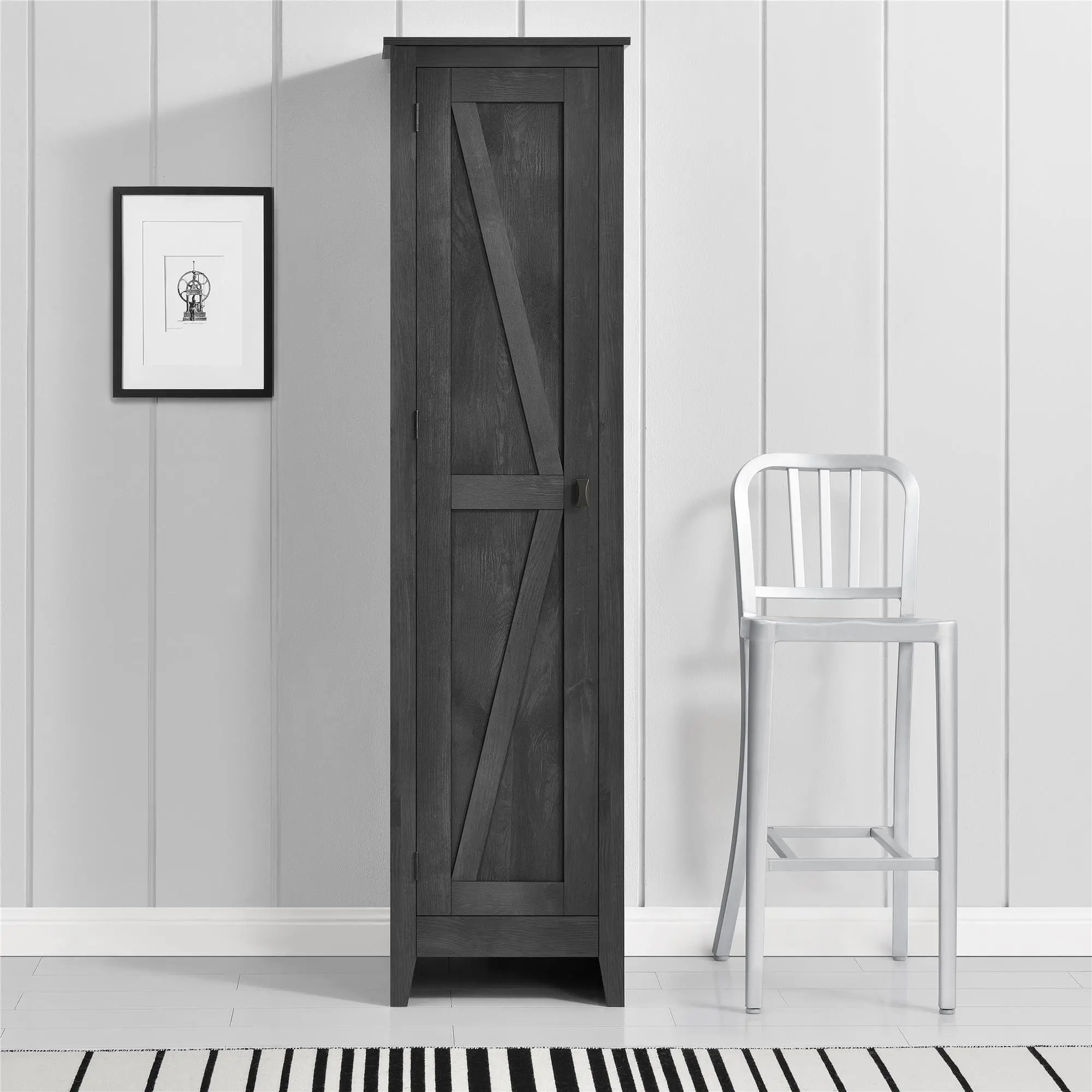 Farmington Gray 18  Wide Storage Cabinet-2