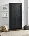 Farmington Black 31.5  Wide Storage Cabinet