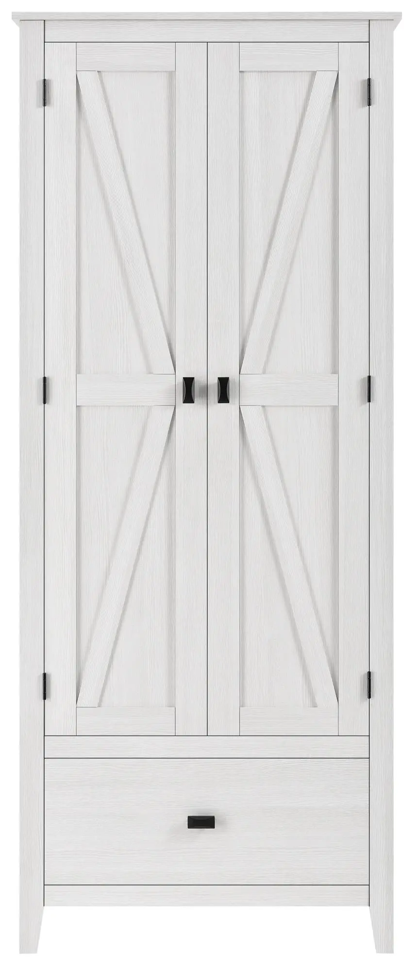 Farmington White 30  Wide Storage Cabinet-1